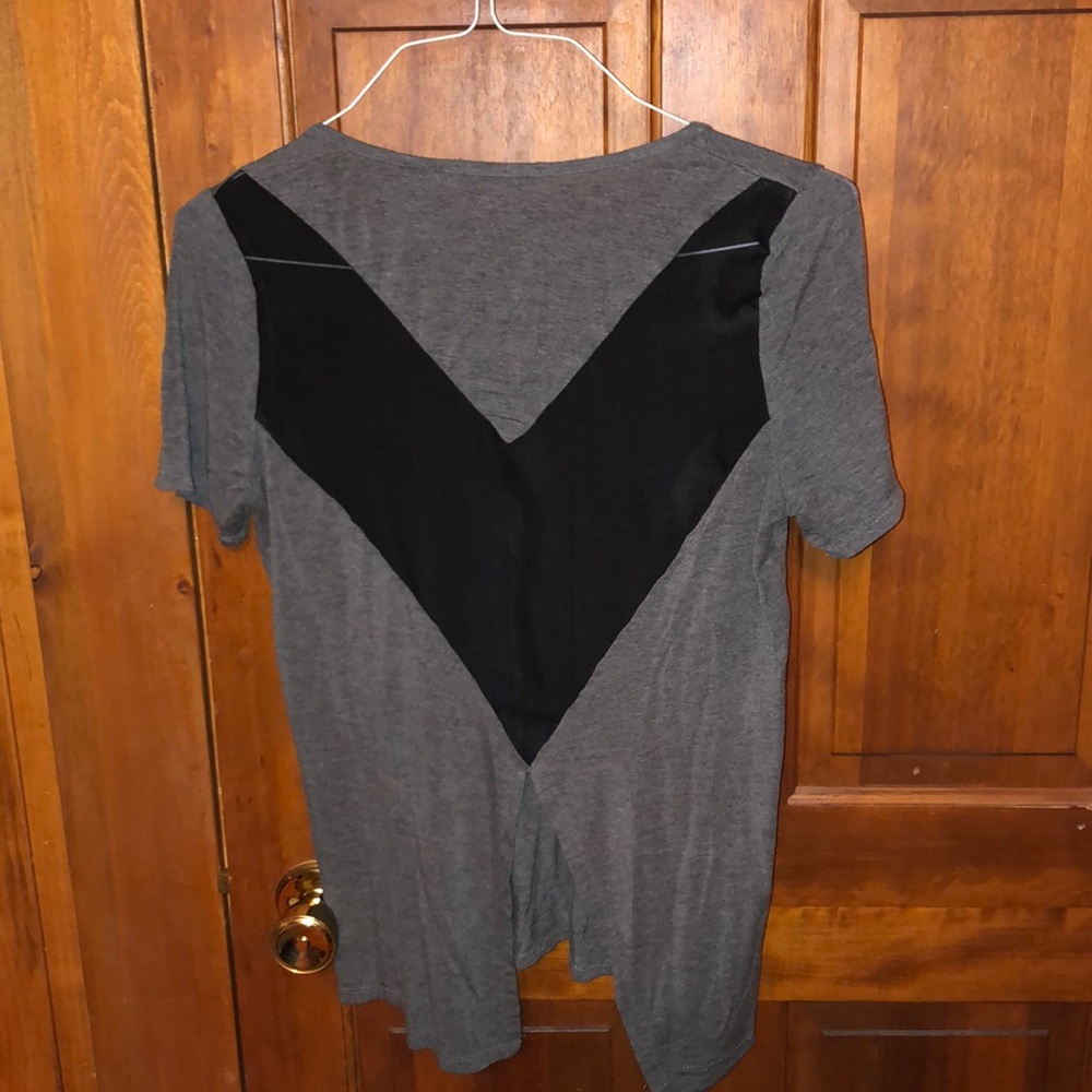 Open back slit shirt